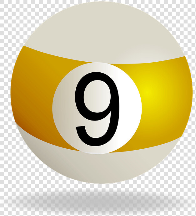 Billiard Ball Striped Yellow  Billiard  Ball  9  Yellow   Yellow Pool Table Ball  HD Png DownloadTransparent PNG