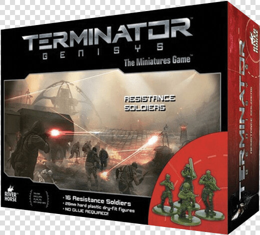 Resistance Box Set From Terminator Genisys The Miniatures   Terminator Genisys  The War Against The Machines  HD Png DownloadTransparent PNG