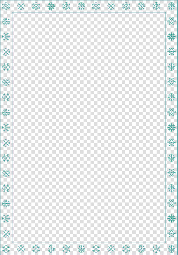 Thin Snowflake Borders   Thin Borders  HD Png DownloadTransparent PNG