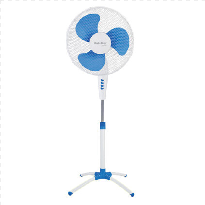 Matestar Mat 16bl Stand Fan Blue   Mechanical Fan  HD Png DownloadTransparent PNG