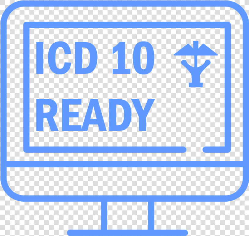 Icon Of Computer With Icd 10 Wording On Screen   Free Watch Your Head Sign  HD Png DownloadTransparent PNG