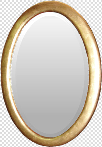 Gold Leaf Oval Mirror Frame   Circle  HD Png DownloadTransparent PNG