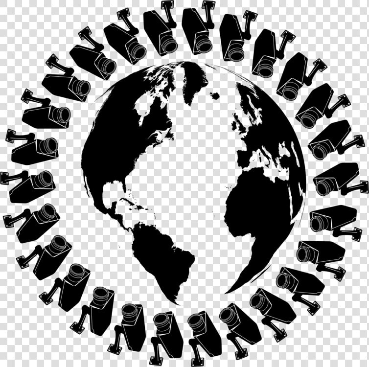 Silhouette monochrome Photography world   Transparent Globe Black And White  HD Png DownloadTransparent PNG