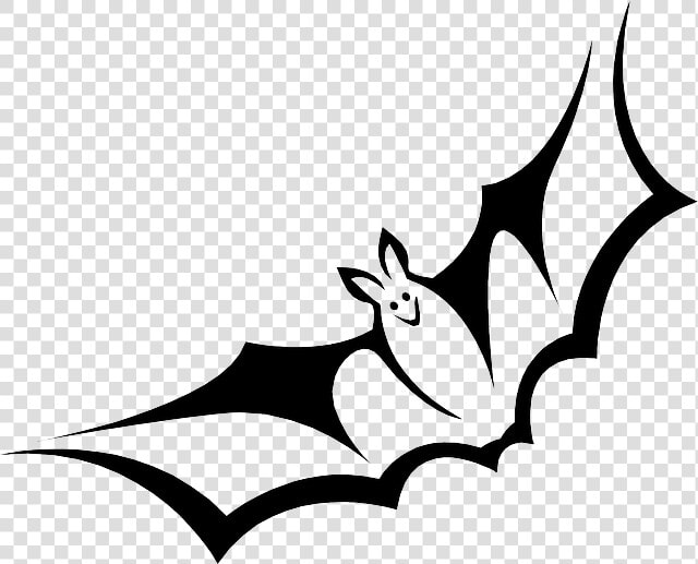 Bat  Outline  Silhouette  Bird  Animal  Mammal   Bat Clipart Black And White  HD Png DownloadTransparent PNG