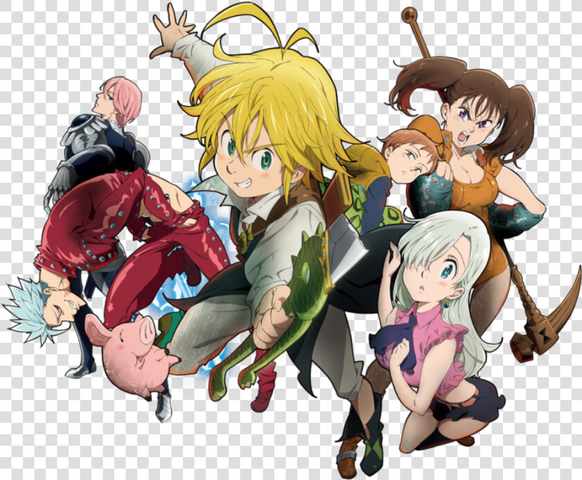 The Seven Deadly Sins Group   Nanatsu No Taizai Png  Transparent PngTransparent PNG