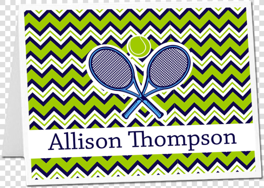 Personalized Chevron Tennis Stationery Title Personalized   Textile  HD Png DownloadTransparent PNG