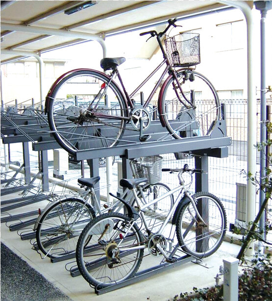 Urban Rack Double Stacker Rack   Stacking Bike Storage  HD Png DownloadTransparent PNG