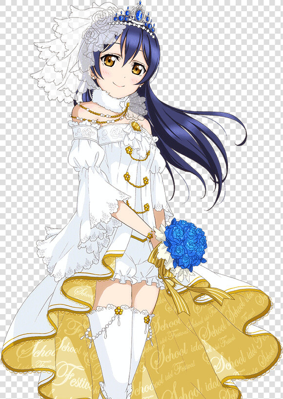 Love Live Sonoda Umi Cards   Png Download   Love Live Umi Wedding Dress  Transparent PngTransparent PNG