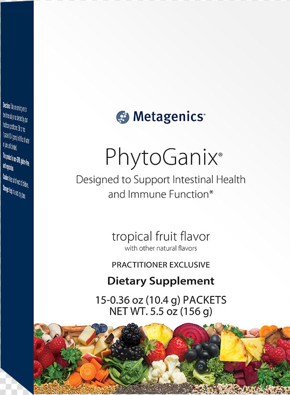 Metagenics Phytoganix Tropical Fruit 10 58 Oz  HD Png DownloadTransparent PNG