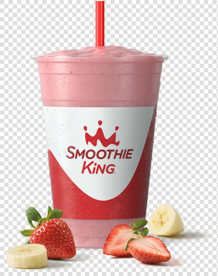 Sk Fitness Hulk Strawberry With Ingredients   Smoothie King Smoothie  HD Png DownloadTransparent PNG