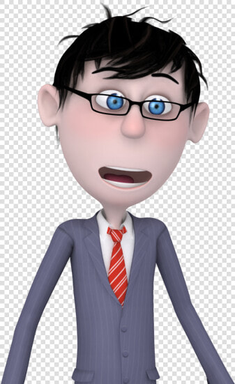 Surprised Cartoon Guy  HD Png DownloadTransparent PNG