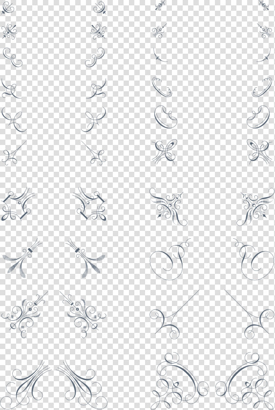 Luxurious Flourishes Vector Pack   Pattern  HD Png DownloadTransparent PNG