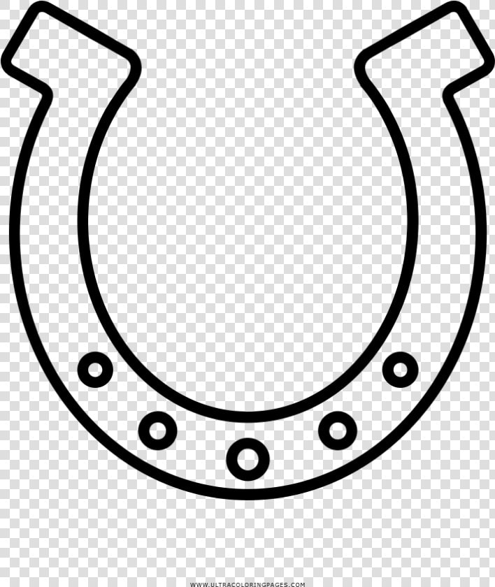 Horseshoe Coloring Page   Herraduras De Caballos Para Colorear  HD Png DownloadTransparent PNG