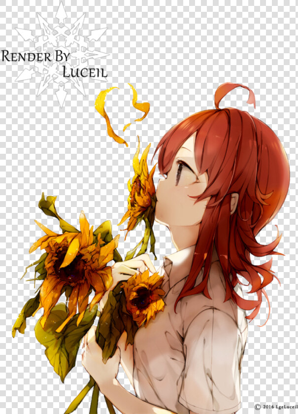 Red Hair Clipart Depressed Woman Hair Anime Hair Lgeluceil   Anime Girls With Ginger Hair  HD Png DownloadTransparent PNG