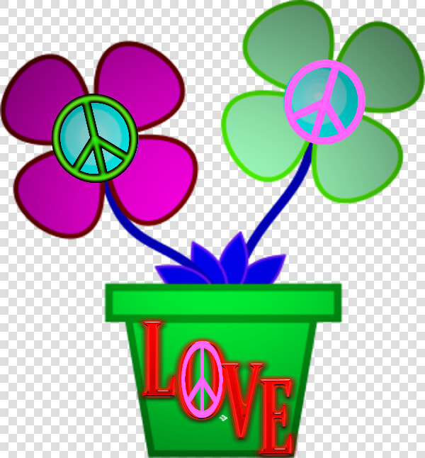 ☮❤  jlb Love Signs  Peace Signs  60s Art  Hippie Life   Flower Vase Png Clipart  Transparent PngTransparent PNG