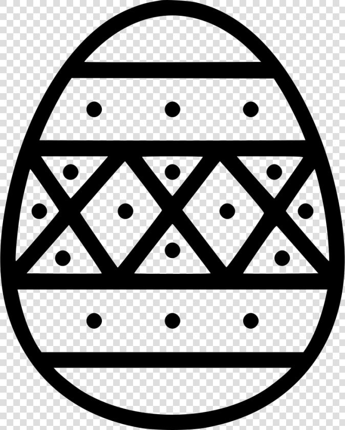 Paschal Egg Decorated Decoration Dots Stripes   Puerto Rico Png Black And White  Transparent PngTransparent PNG