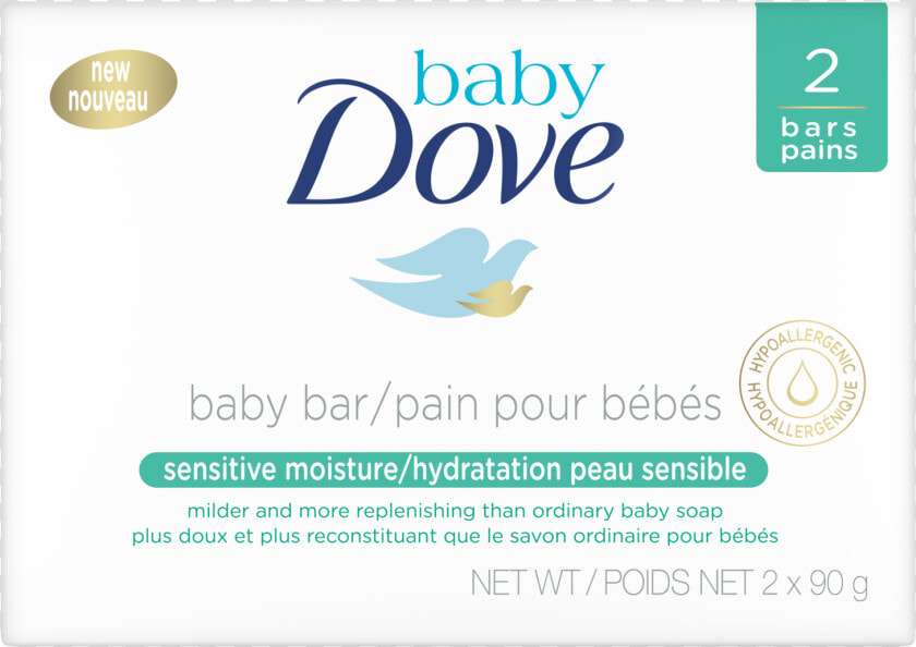 Sensitive Moisture Baby Bar 90g   Dove Soap  HD Png DownloadTransparent PNG