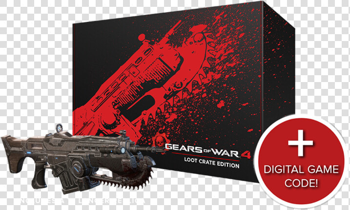 Lancer Loot Crate   Gears Of War  HD Png DownloadTransparent PNG