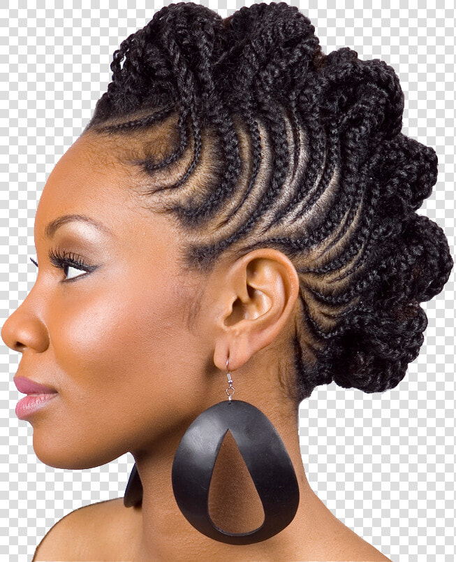 Hair Salon   Mohawk Women Braid Hairstyle  HD Png DownloadTransparent PNG