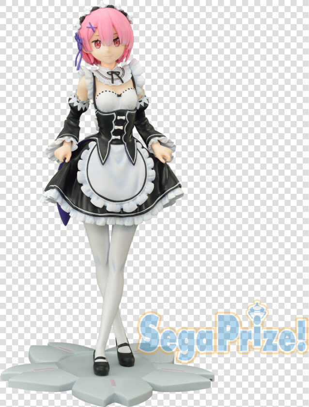 Zero Starting Life In Another World Ram Curtsey Premium   Re Zero Life In Another World Premium Figure Ram Curtsey  HD Png DownloadTransparent PNG