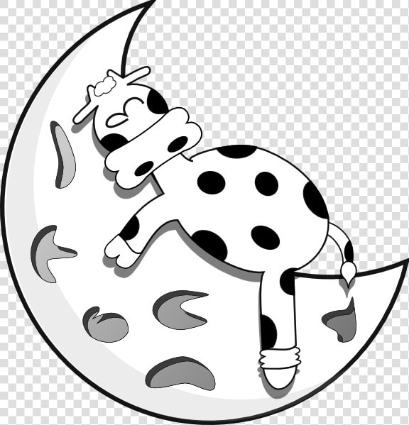 Cow Sleeping On The Moon Svg Clip Arts  HD Png DownloadTransparent PNG