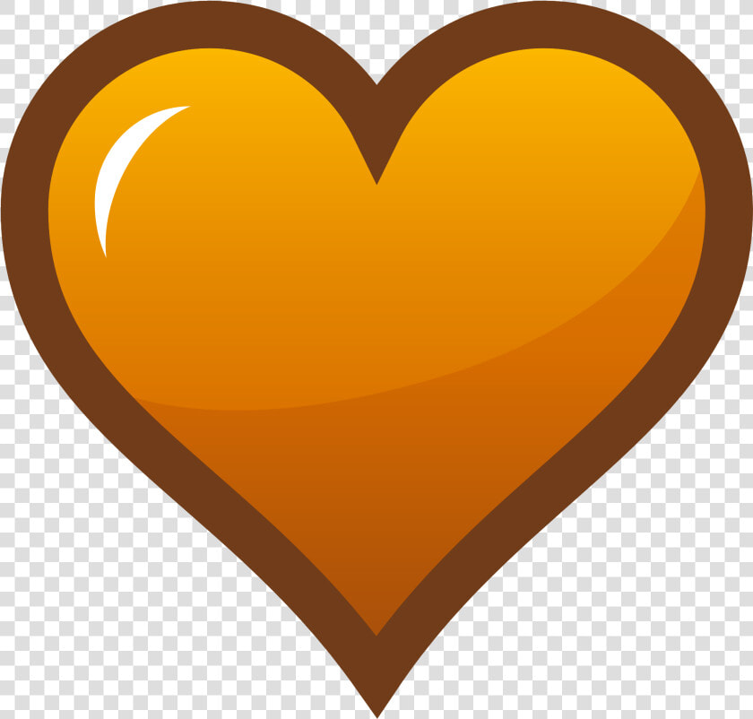 Watercolor Hand Painted Hearts Clip Art Watercolor   Big Orange Heart  HD Png DownloadTransparent PNG