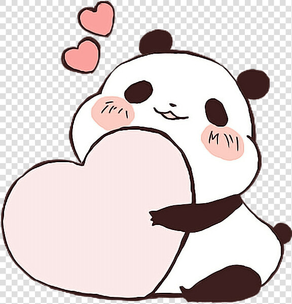 Picture Royalty Free Panda Cute Love Heart Kawaii Freetoedit   Yururin Panda  HD Png DownloadTransparent PNG