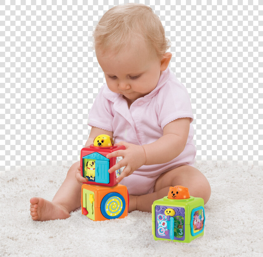 Baby Playing With Blocks Png   Png Download   Zabawki Interaktywne Dla Niemowlaka  Transparent PngTransparent PNG