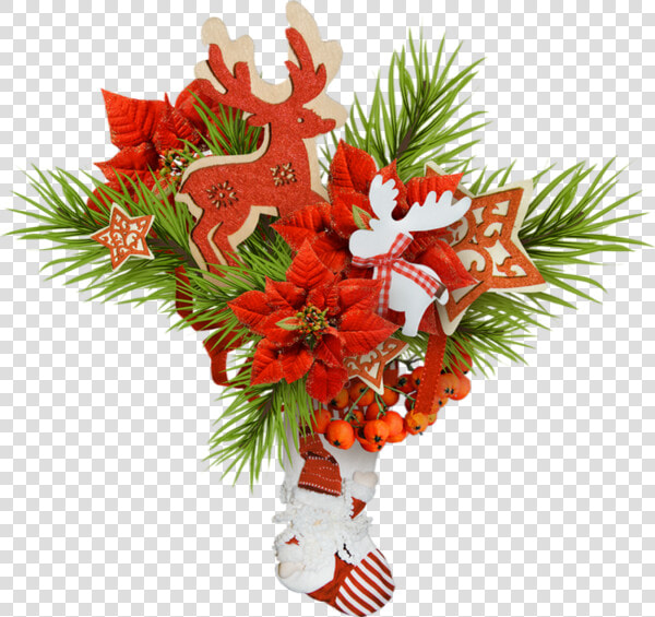 Cluster De Noël  Tube Png Décor   Christmas Scrapbook   Bouquet  Transparent PngTransparent PNG