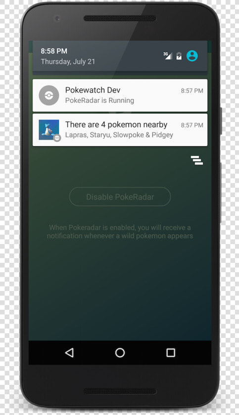 Detect Nearby Pokemon With Pokedetector For Pokemon   Pokemon Go Notifications Android  HD Png DownloadTransparent PNG