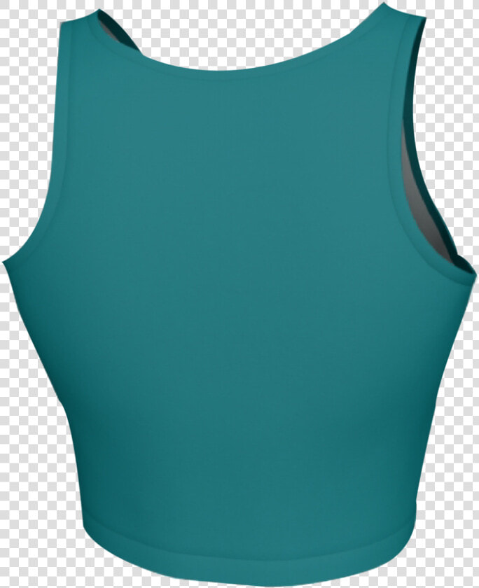 1 Turq Crop Top Back   Crop Top Transparent Background  HD Png DownloadTransparent PNG