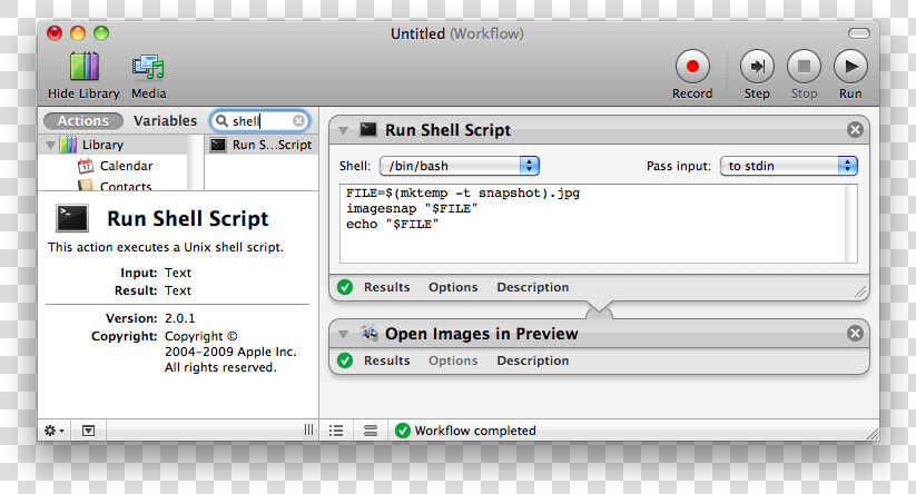 Automator Run Shell Script  HD Png DownloadTransparent PNG