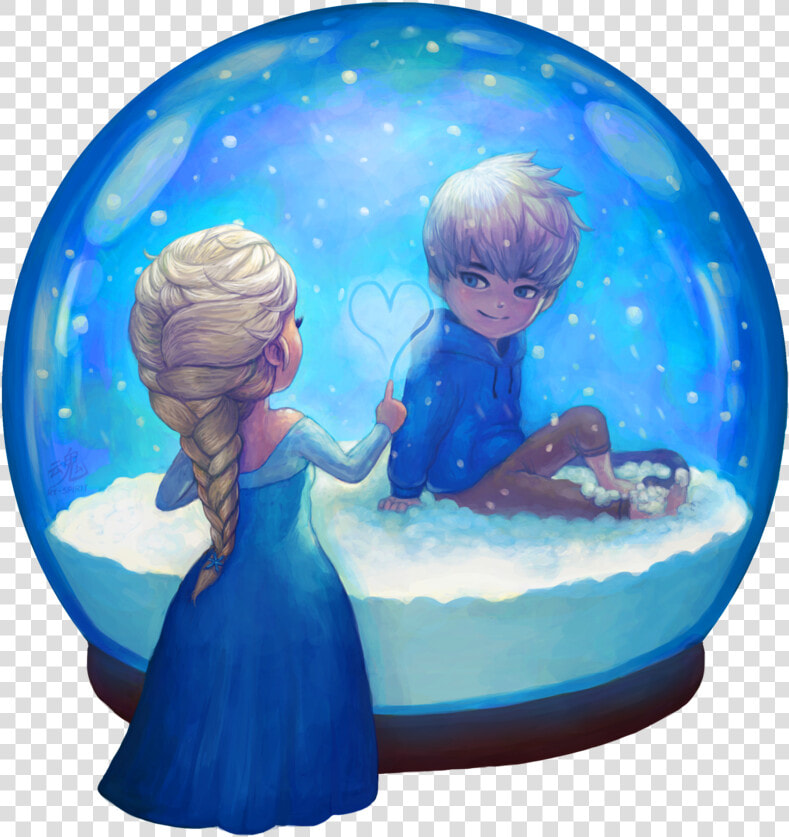 Transparent Snow Png Hd   Fanart Elsa And Jack Frost  Png DownloadTransparent PNG