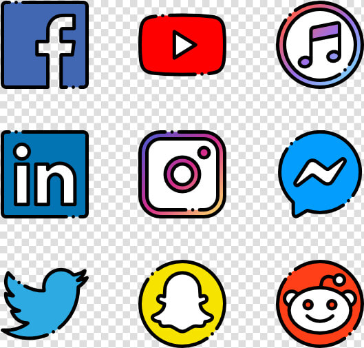 Social Media Png   Social Media Icons Straight Line Png  Transparent PngTransparent PNG