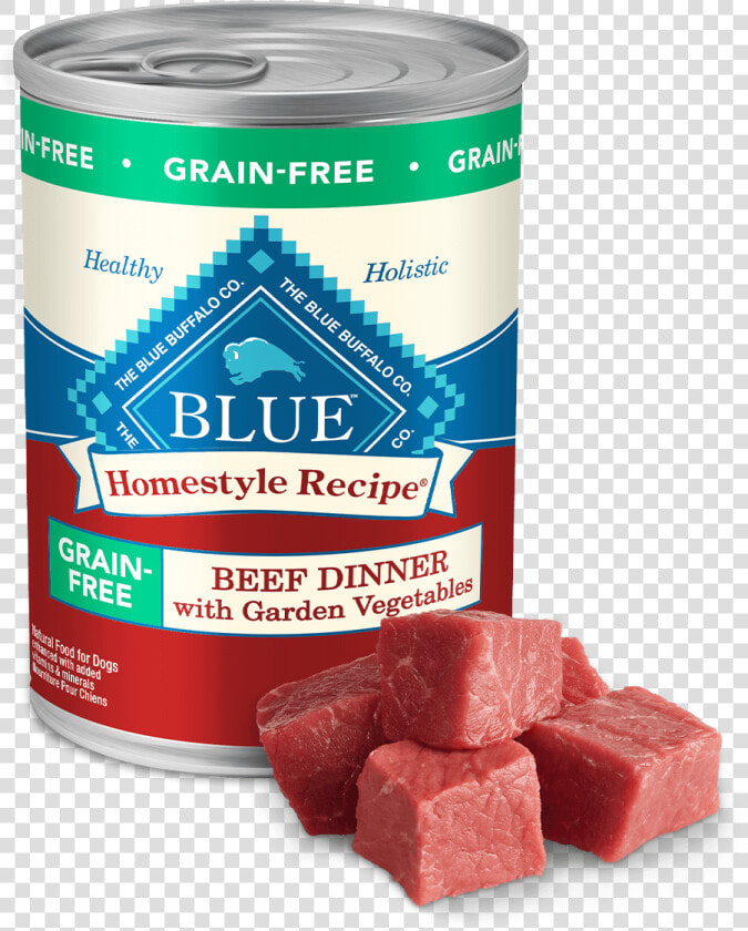 Blue Homestyle Recipe Grain free Beef Dinner Dog Wet   Lata Blue Buffalo Cordero  HD Png DownloadTransparent PNG