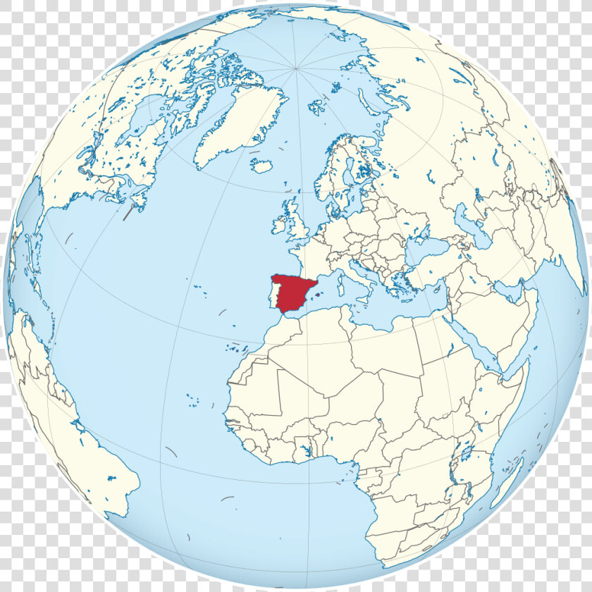 Spain On The Globe   Png Download   World Map Spain Png  Transparent PngTransparent PNG