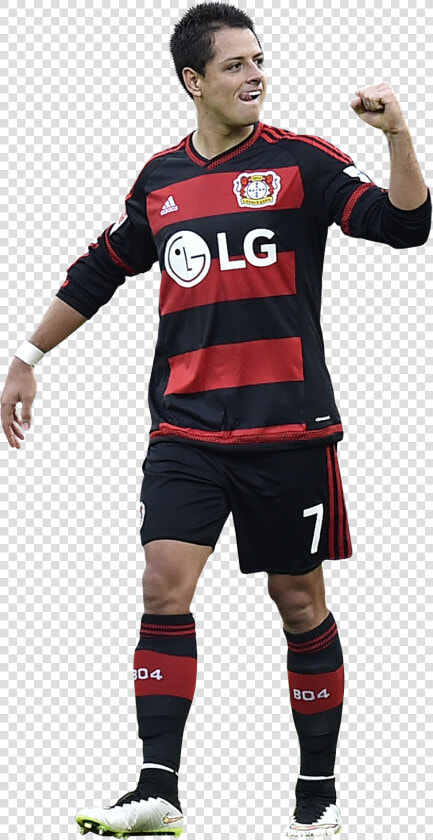 Javier “chicharito” Hernandez Render   Javier Hernandez Bayer Leverkusen Png  Transparent PngTransparent PNG