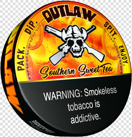 Outlaw Southern Sweet Tea Flavor Dip Tobacco   Outlaw Southern Sweet Tea  HD Png DownloadTransparent PNG