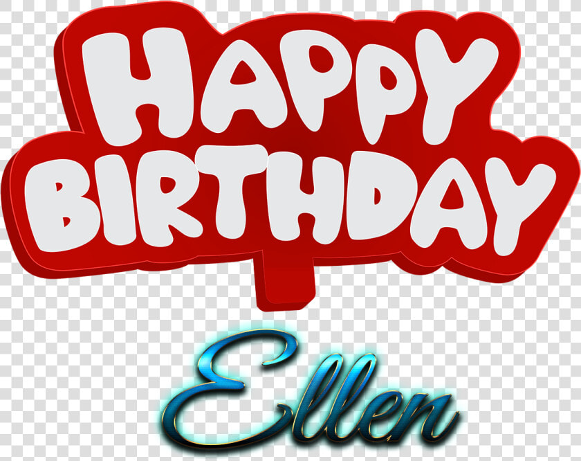 Ellen Happy Birthday Name Logo   Abhi Name Logo  HD Png DownloadTransparent PNG