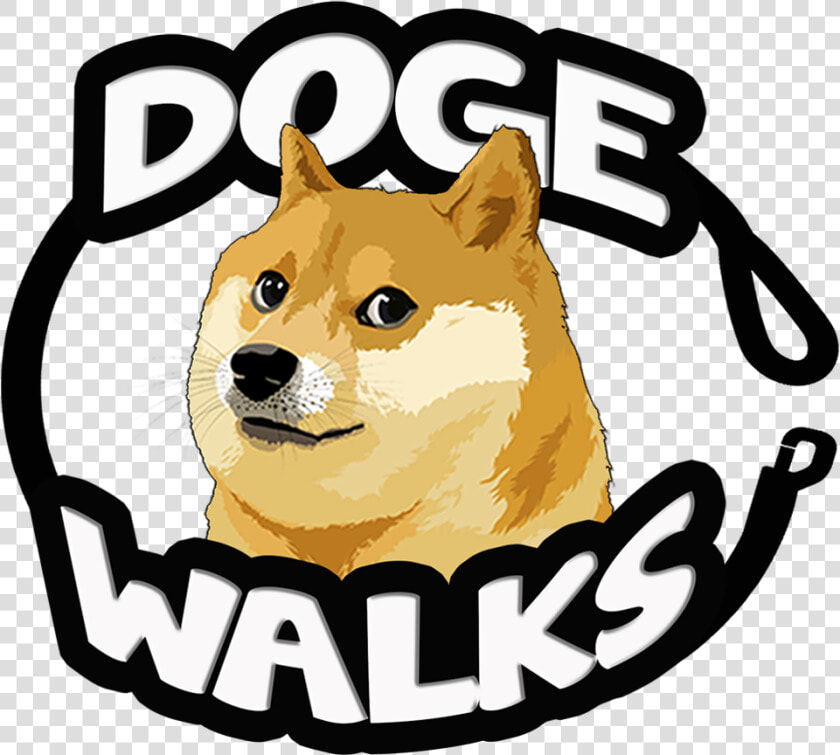 Doge Walks Logo Style Max Height   Shiba Inu  HD Png DownloadTransparent PNG