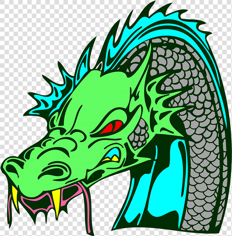 Green Dragon Head   Green Dragon Vector Png  Transparent PngTransparent PNG