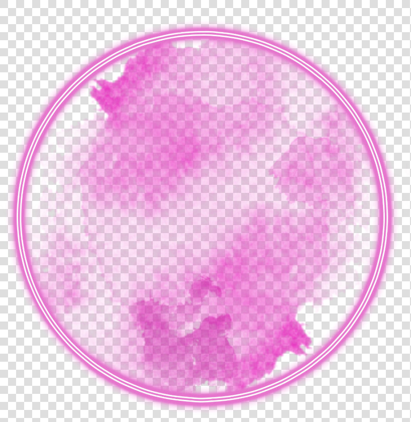  neon  round  pink  freetoedit  circle  frame  border   Circle Frames Neon Transparent  HD Png DownloadTransparent PNG