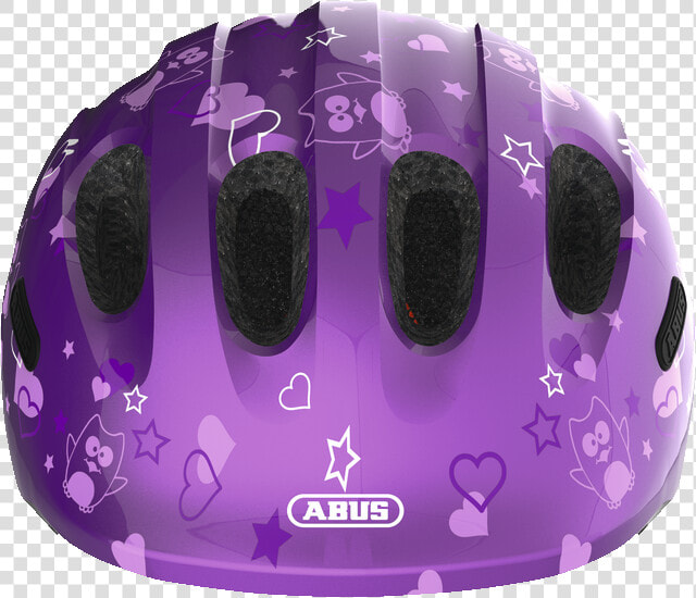 0 Purple Star Front View   Cykelhjelm Pige Abus  HD Png DownloadTransparent PNG