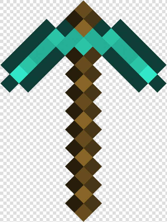 Minecraft Diamond Pickaxe Png   Png Download   Minecraft Pickaxe Transparent Background  Png DownloadTransparent PNG