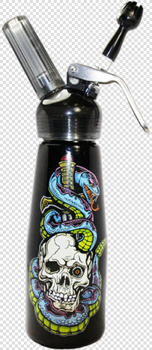 Skull Snake 1 Pint Suede Aluminum Dispenser   Water Bottle  HD Png DownloadTransparent PNG