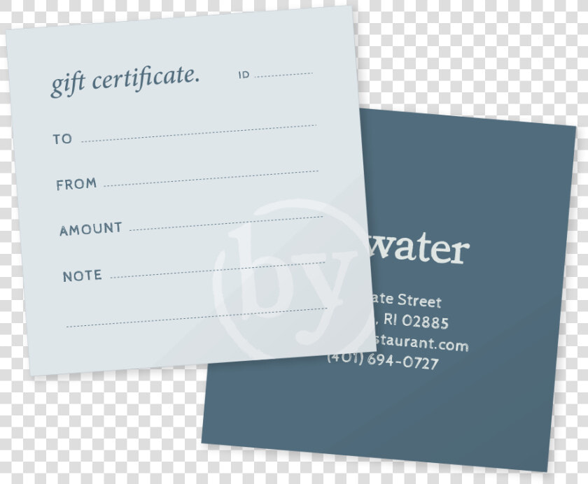 Bywater Gift Certificate   Brochure  HD Png DownloadTransparent PNG