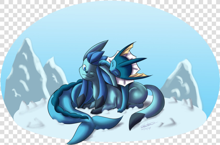 Jpg Transparent Stock Vaporeon Drawing Male   Glaceon X Vaporeon  HD Png DownloadTransparent PNG