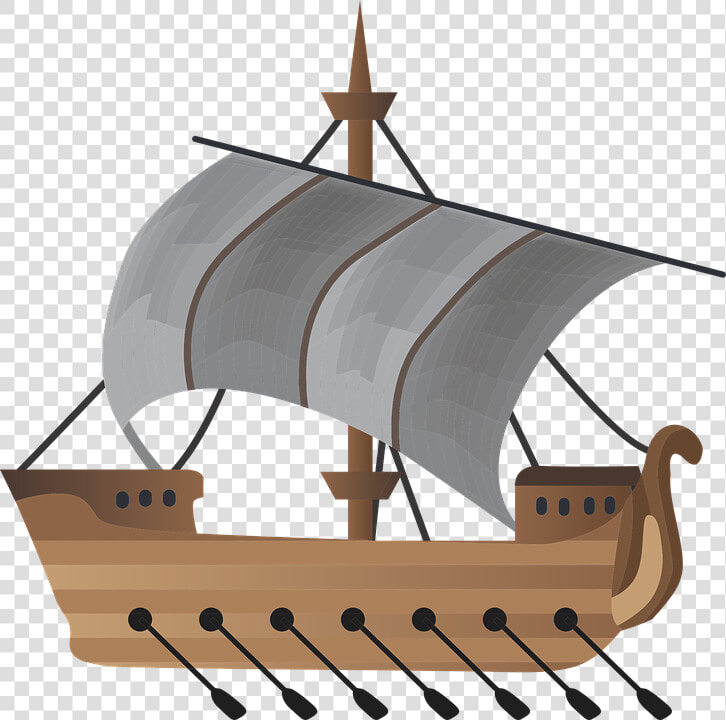 Sailboat  Ship  Rowing  Boat  Sea  Sail  Travel   Roman Ship Clipart  HD Png DownloadTransparent PNG