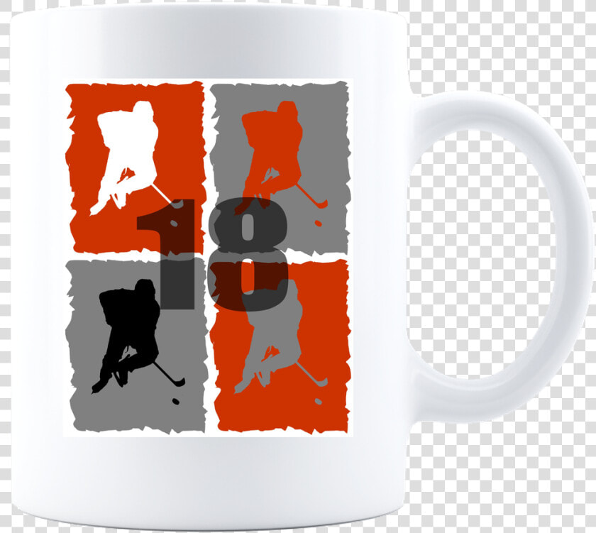 Hockey Athlete Player Logo Coffee Mug   Mug  HD Png DownloadTransparent PNG