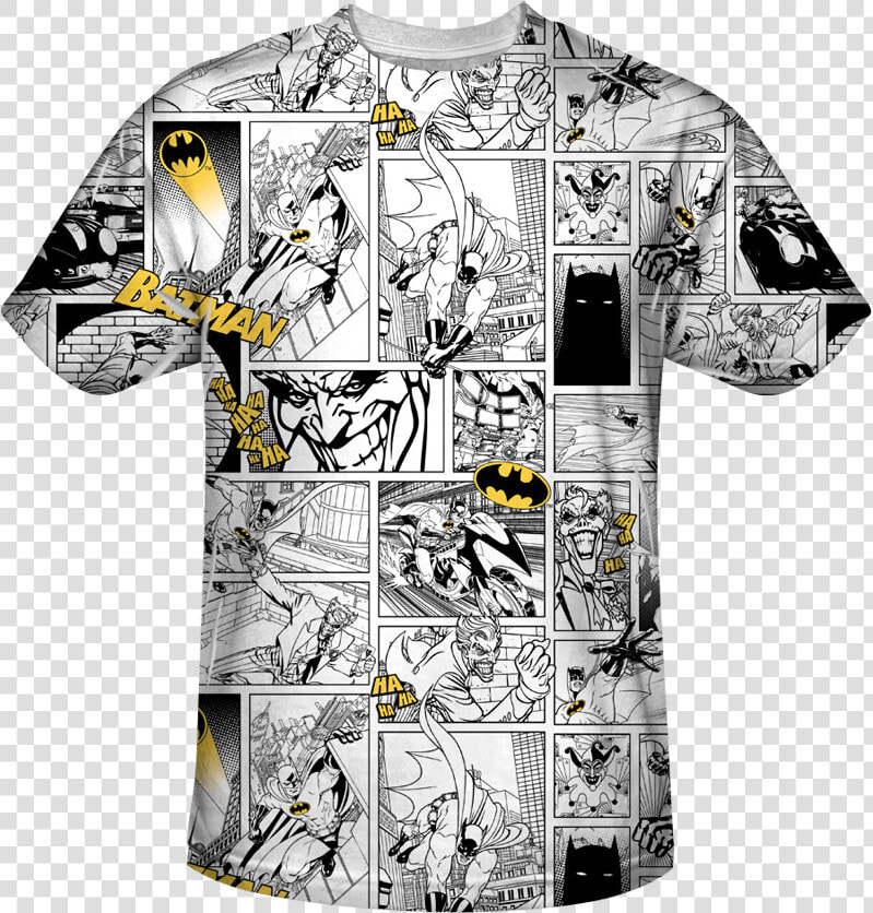 Batman And Joker Comic T shirt   Batman Comics Printed T Shirts  HD Png DownloadTransparent PNG